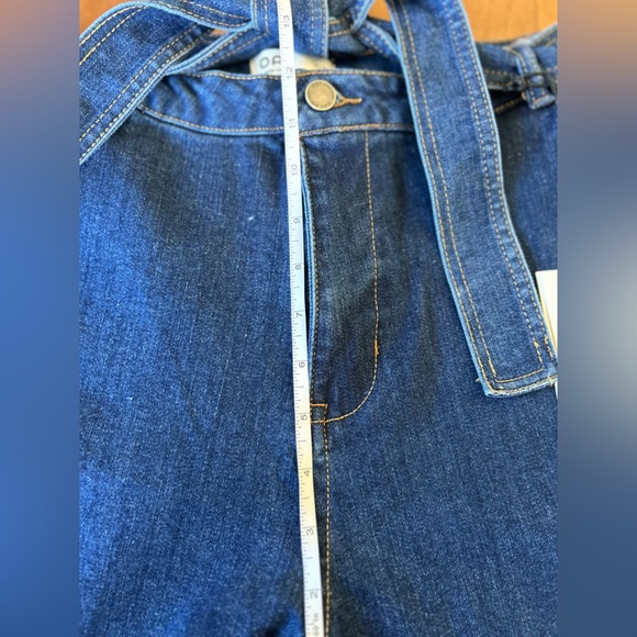 Oat New York Wide-Leg Blue Denim Tie Pants size 8/29 NWT - Picture 9 of 10